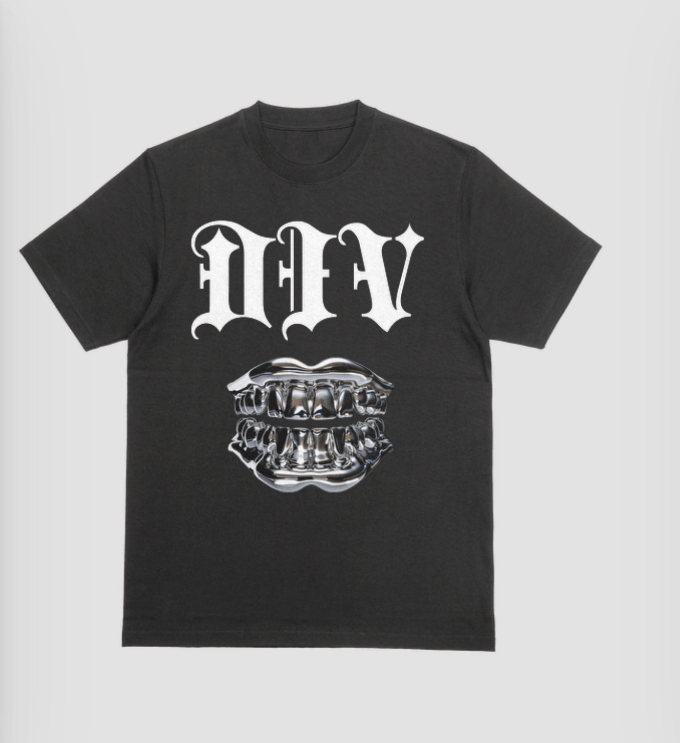 Draped in Victory Oversized T-Shirt (BLACK) - “METAL MOUTH”